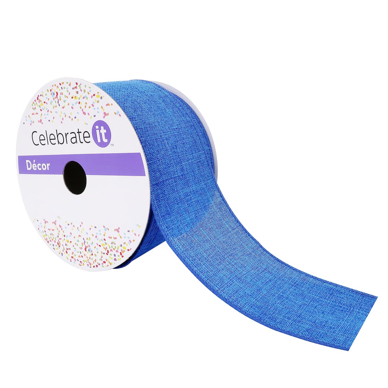 12 Pack: 2.5" x 25ft. Faux Linen Wired Ribbon by Celebrate It™ Décor